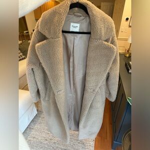 Abercrombie Long Teddy Coat